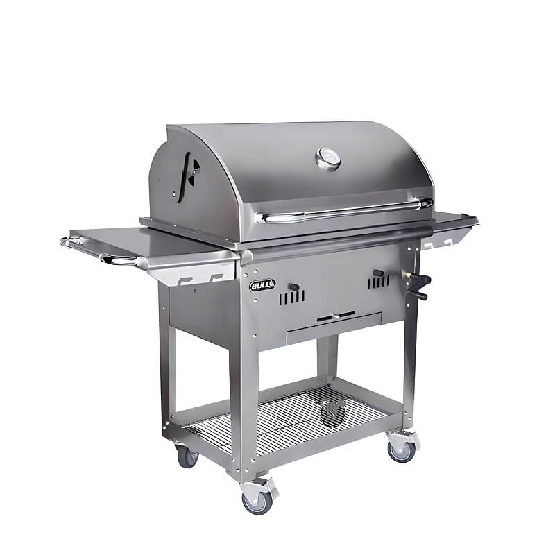 Bull Bison Premium 30-Inch Freestanding Charcoal Grill.
