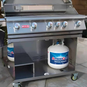 Bull Brahma 38 Inch 5 Burner Freestanding Gas Grill.