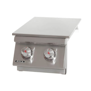 Bull Built-In Gas Double Side Burner With Stainless Steel Lid.