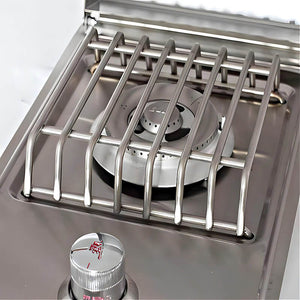 Bull Drop In Gas Single Side Burner With Stainless Steel Lid.