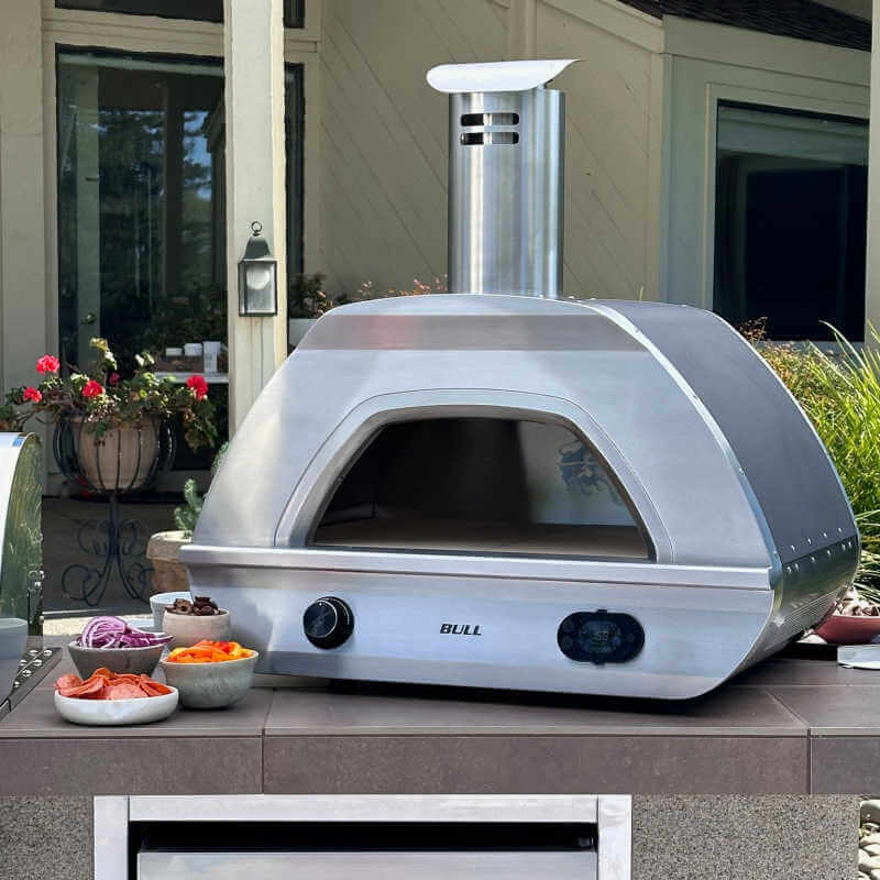Bull Dual Fuel Countertop Pizza Oven.