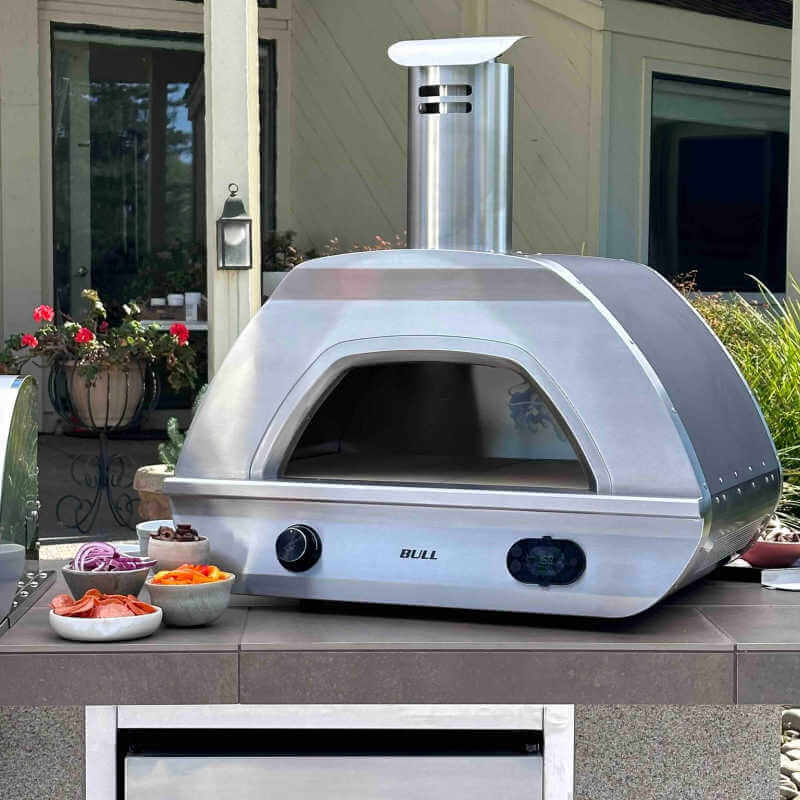 Bull Dual Fuel Countertop Pizza Oven.