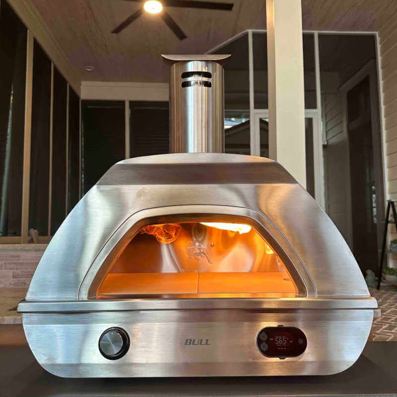 Bull Dual Fuel Countertop Pizza Oven.