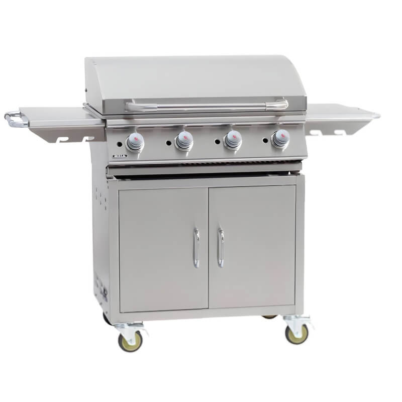 Bull Grills 30-Inch Stainless Steel Flat Top Grill w/ Cart.