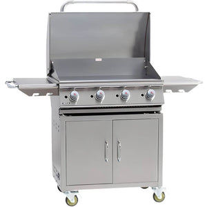 Bull Grills 30-Inch Stainless Steel Flat Top Grill w/ Cart.