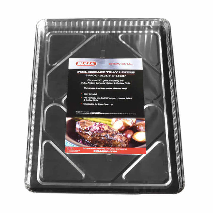 Bull Grease Tray Liner For Bull 24" Grills (3 pcs per box).