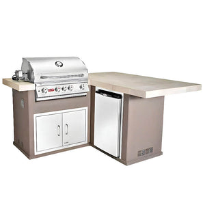 Bull Little Q L-Shaped BBQ Grill Island.