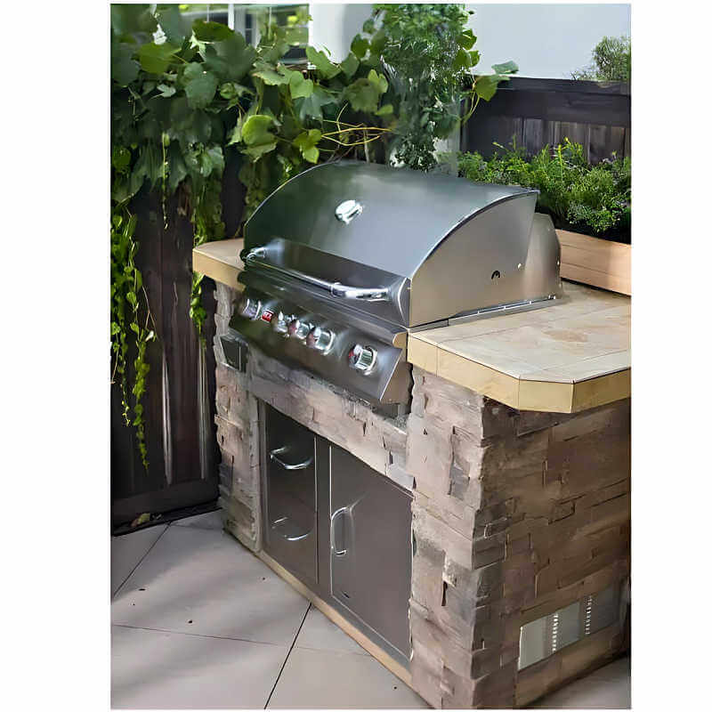 Bull Master Q 5.5 Ft BBQ Grill Island.