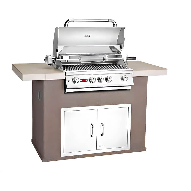 Bull Master Q 5.5 Ft BBQ Grill Island.