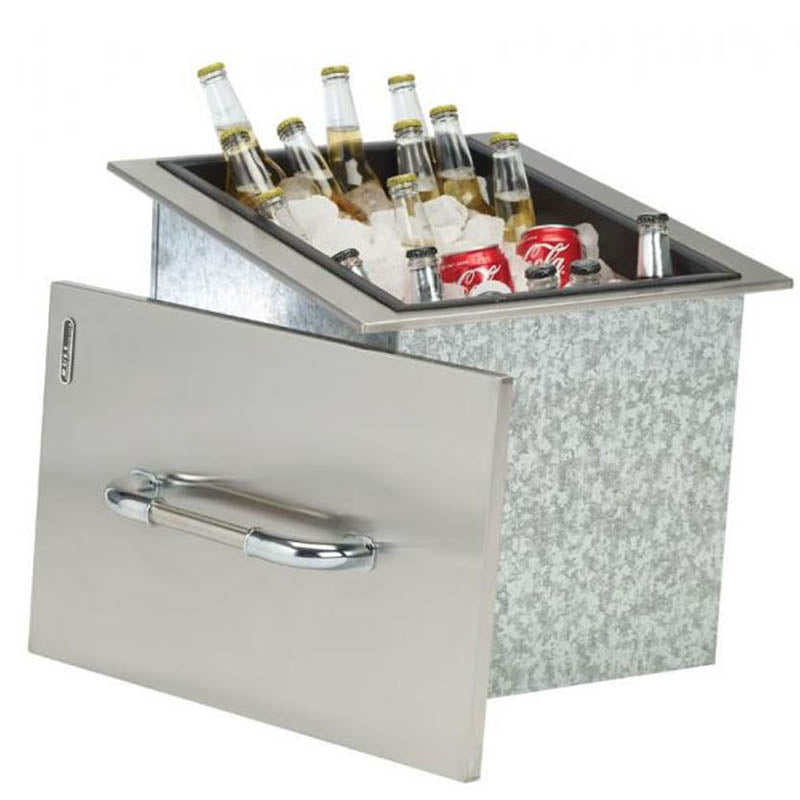 Bull 16-Inch Stainless Steel Drop-In Outdoor Ice Chest - 00002.