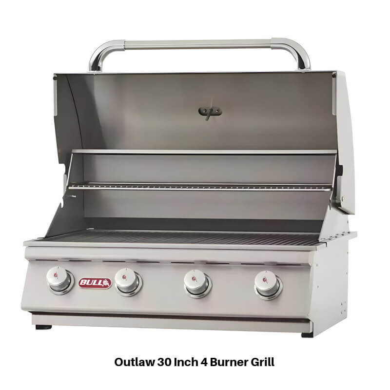 Bull Patio Q L-Shaped BBQ Grill Island.