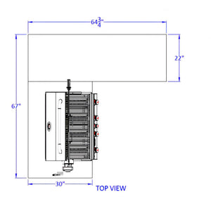 Bull Patio Q L-Shaped BBQ Grill Island.