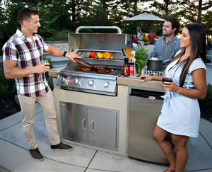 Bull Power Q BBQ Grill Island.