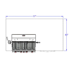 Bull Power Q BBQ Grill Island.