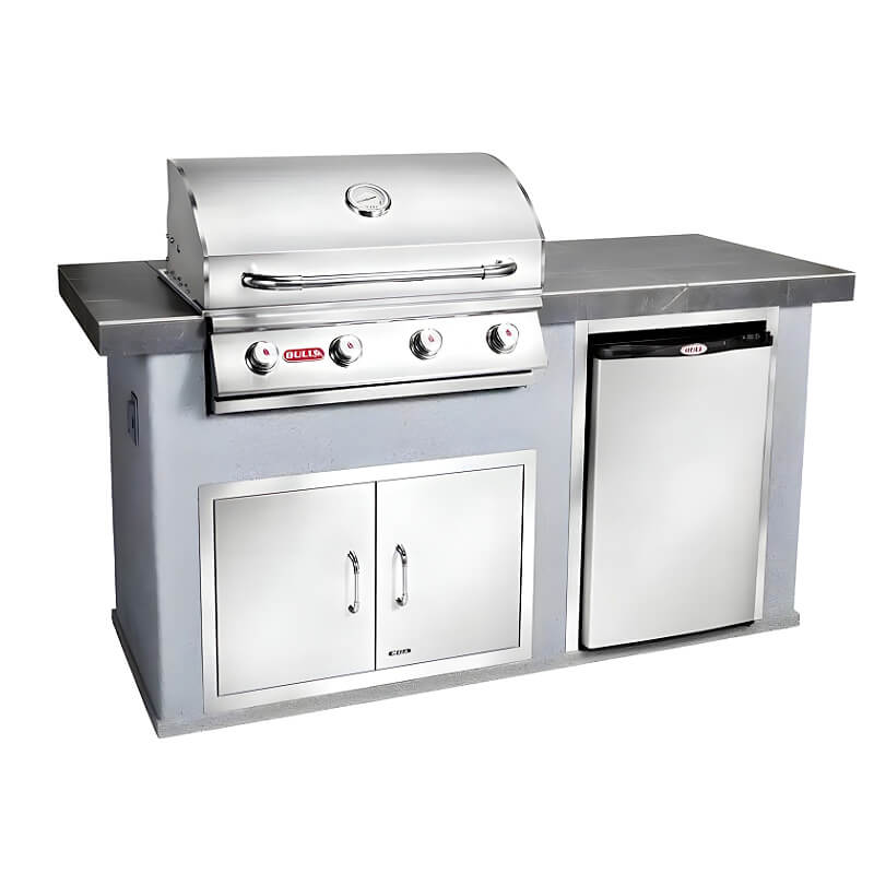 Bull Power Q BBQ Grill Island.