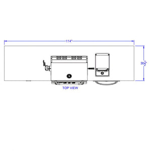 Bull Premier Q 9.5 Ft BBQ Grill Island.