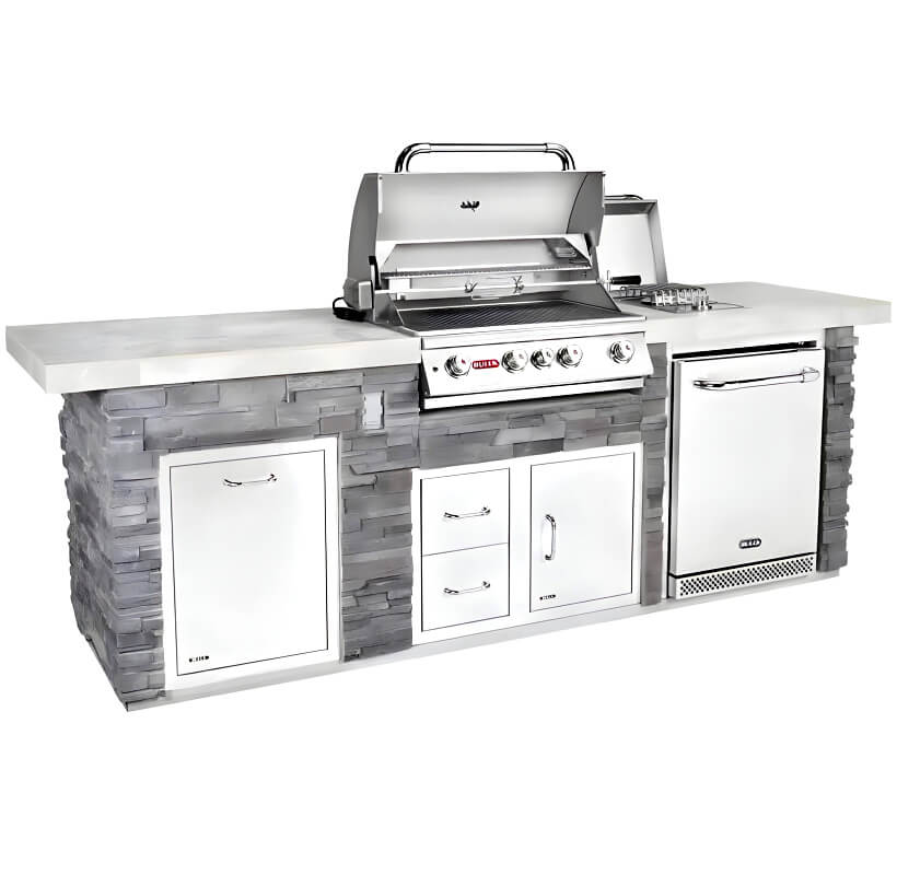 Bull Premier Q 9.5 Ft BBQ Grill Island.
