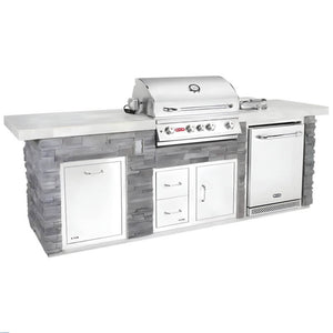 Bull Premier Q 9.5 Ft BBQ Grill Island.