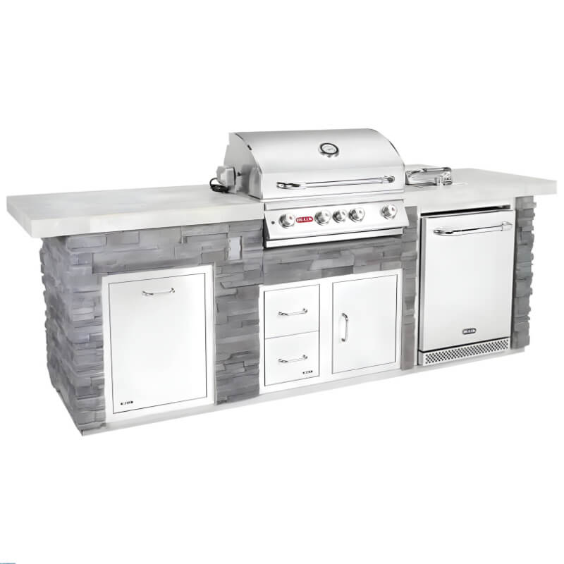 Bull Premier Q 9.5 Ft BBQ Grill Island.