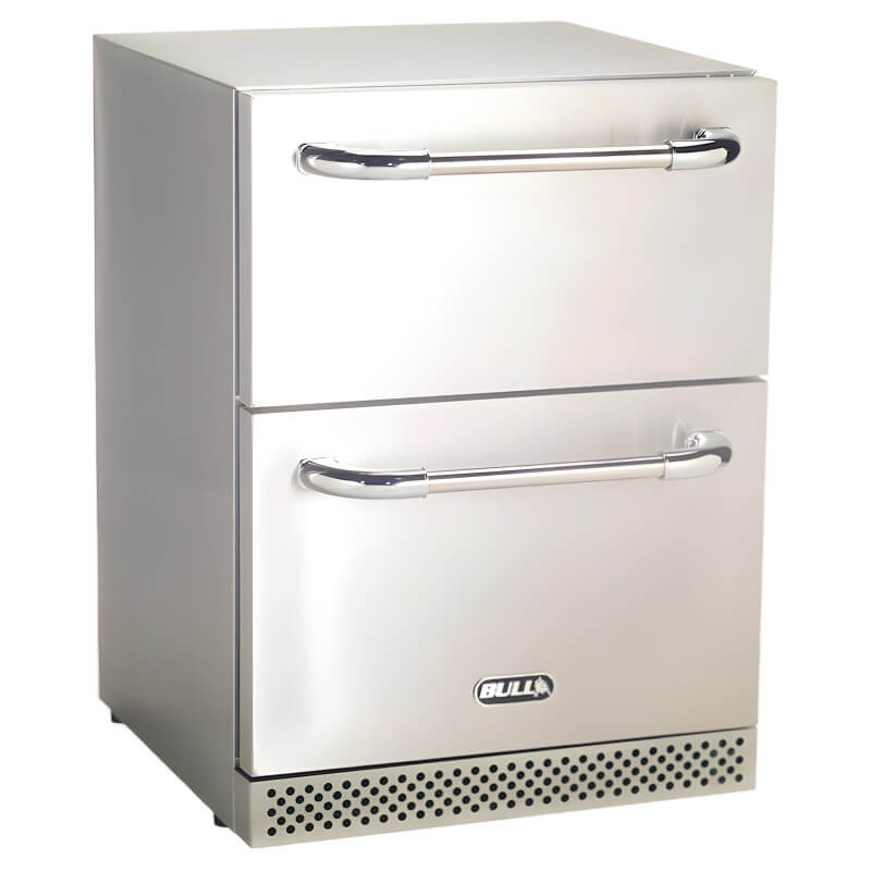 Bull Premium 24-Inch 5 Cu. Ft. Outdoor Rated Refrigerator Drawers - 17400.