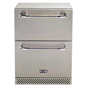 Bull Premium 24-Inch 5 Cu. Ft. Outdoor Rated Refrigerator Drawers - 17400.