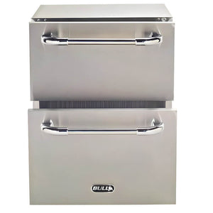 Bull Premium 24-Inch 5 Cu. Ft. Outdoor Rated Refrigerator Drawers - 17400.