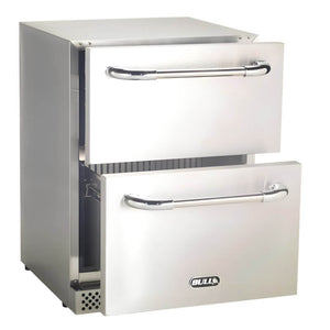 Bull Premium 24-Inch 5 Cu. Ft. Outdoor Rated Refrigerator Drawers - 17400.