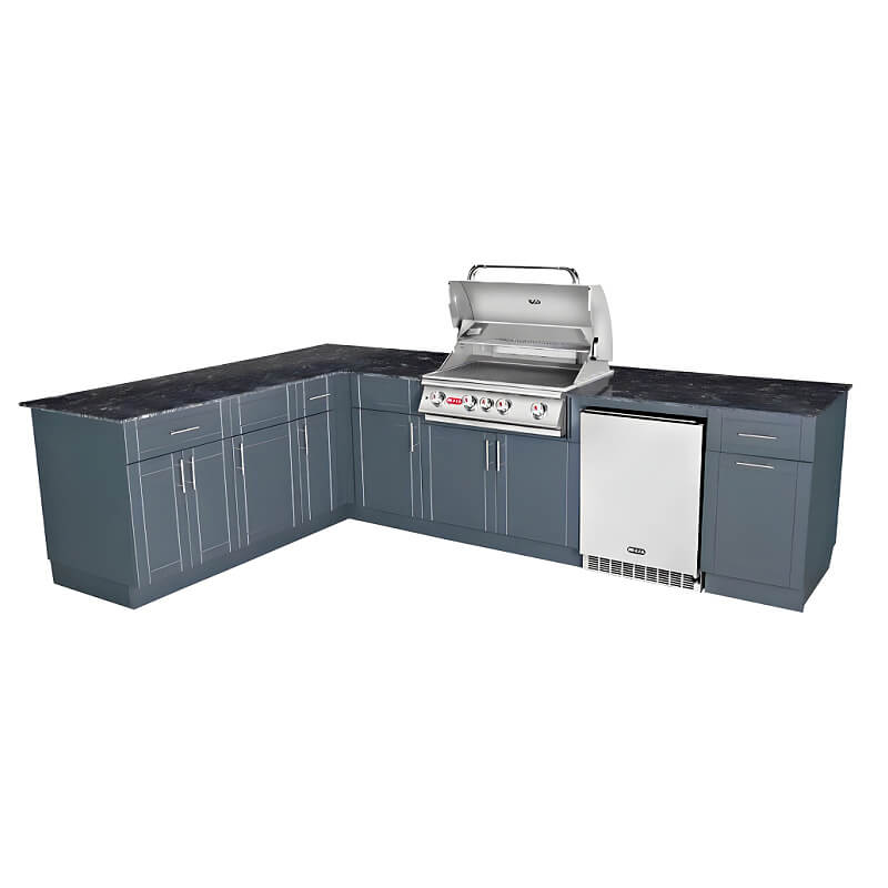 Bull Savannah 8 Ft Dura Outdoor Kitchen With 7 Ft Return.