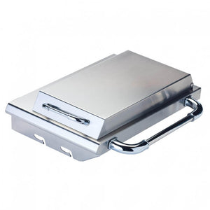 Bull Sidekick Propane Gas Single Side Burner W/ Stainless Steel Lid - 60010.