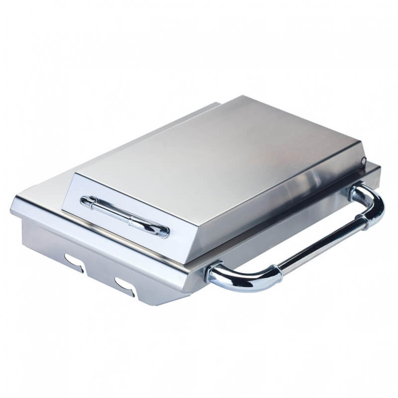 Bull Sidekick Propane Gas Single Side Burner W/ Stainless Steel Lid - 60010.