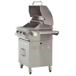 Bull Steer 24 Inch 3 Burner Stainless Steel Freestanding Grill.