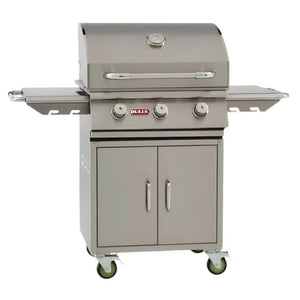 Bull Steer 24 Inch 3 Burner Stainless Steel Freestanding Grill.