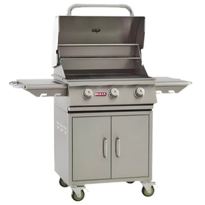 Bull Steer 24 Inch 3 Burner Stainless Steel Freestanding Grill.