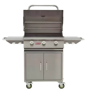 Bull Steer 24 Inch 3 Burner Stainless Steel Freestanding Grill.