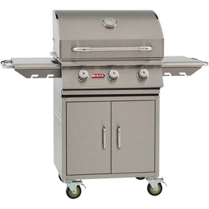 Bull Steer 24 Inch 3 Burner Stainless Steel Freestanding Grill.