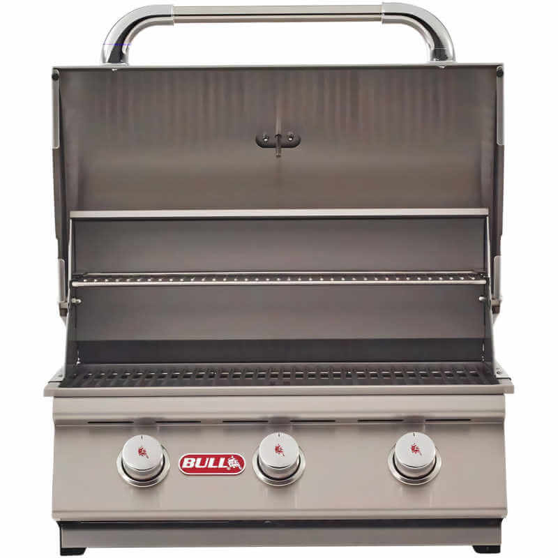 Bull Steer Premium 24-Inch 3-Burner Built-In Gas Grill.