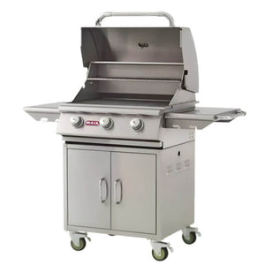 Bull Steer 24 Inch 3 Burner Stainless Steel Freestanding Grill.