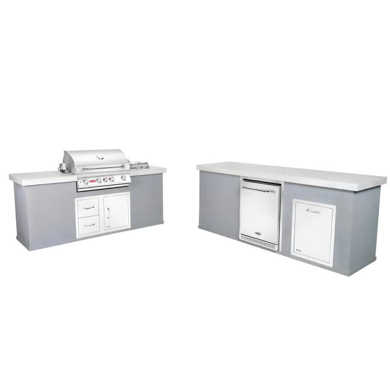 Bull Versa Q BBQ Grill Island.