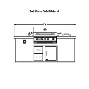 Bull Versa Q BBQ Grill Island.