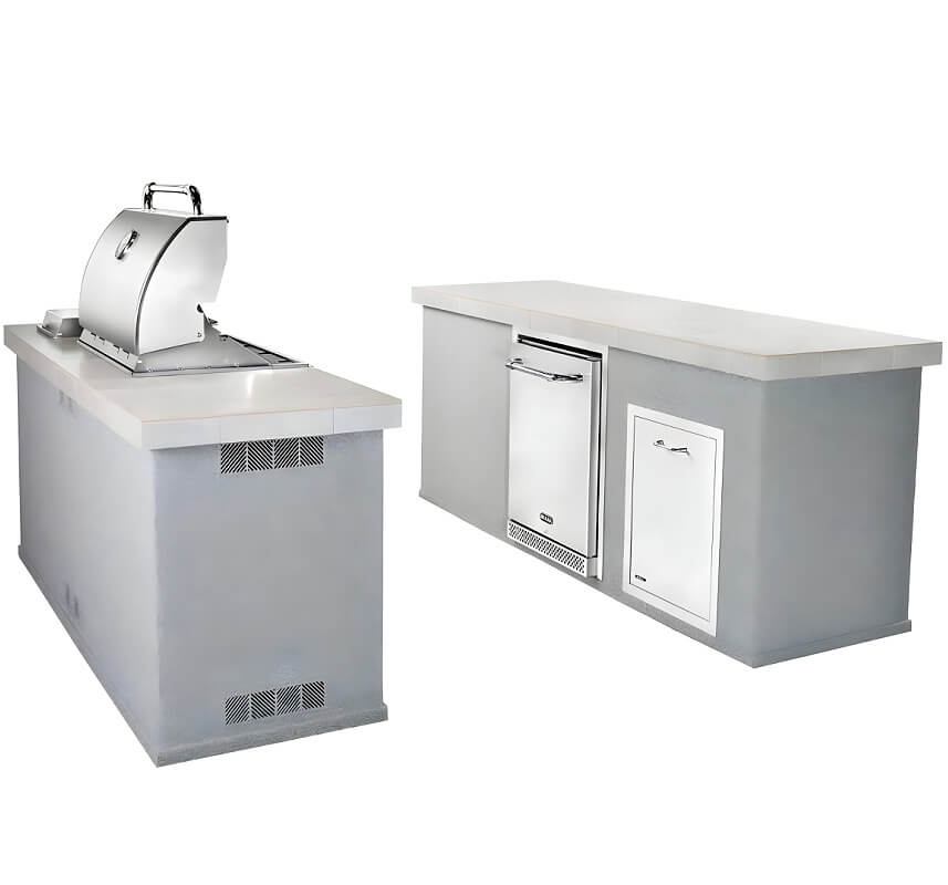 Bull Versa Q BBQ Grill Island.