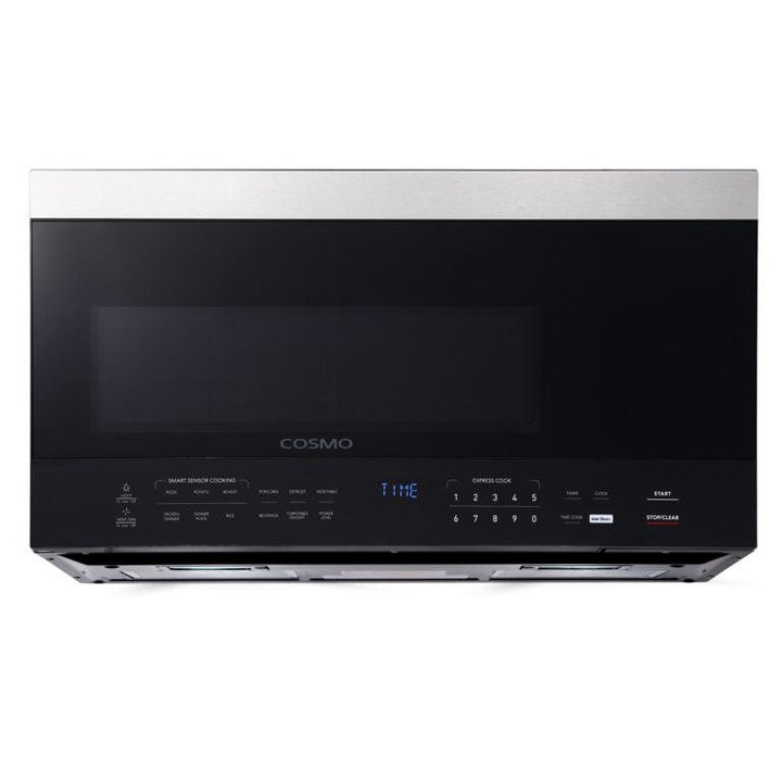 Cosmo 30" 1.6 cu. ft. Over the Range Microwave in Stainless Steel with Vent Fan, COS-3016ORM1SS.