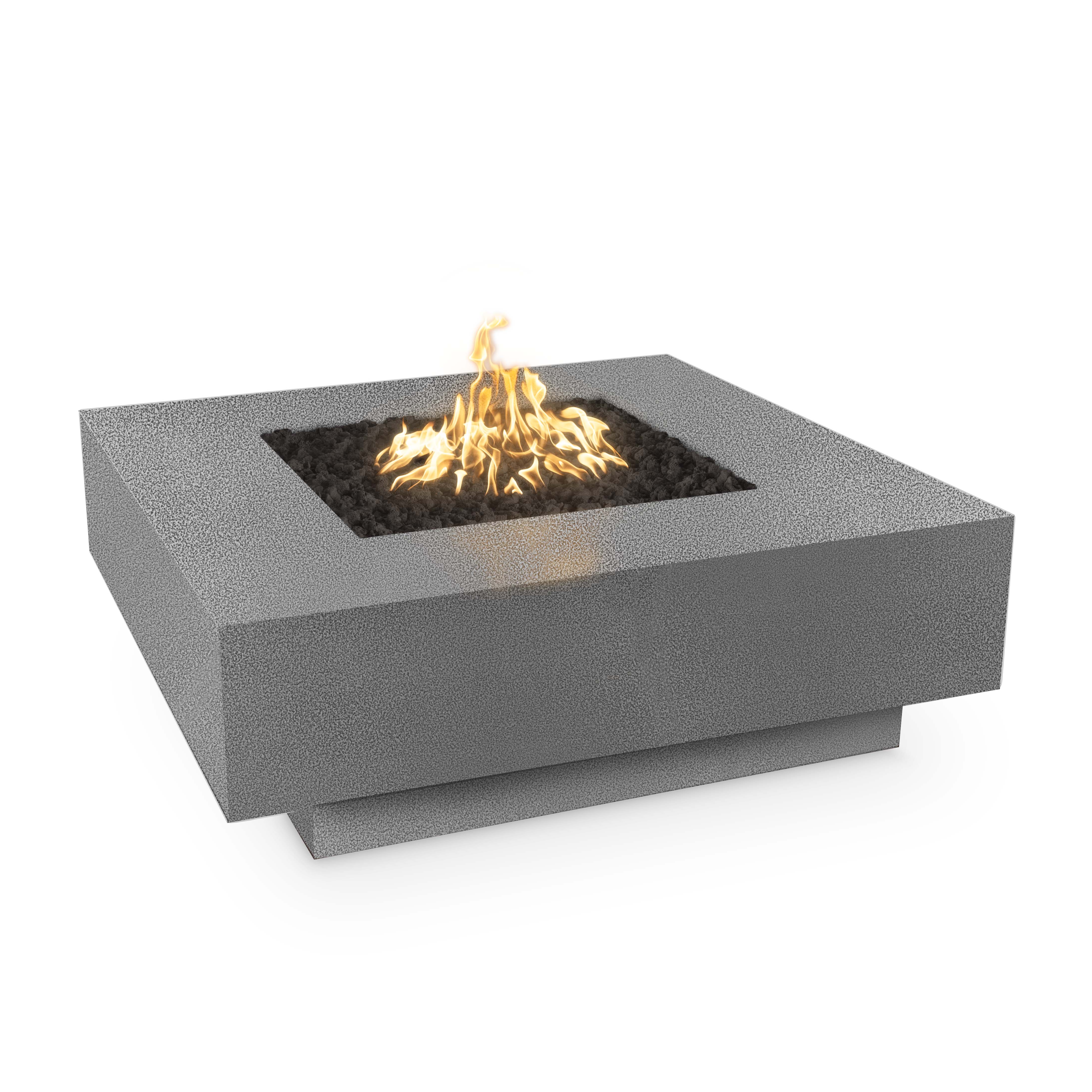 The Outdoor Plus Cabo Square Metal Fire Pit.