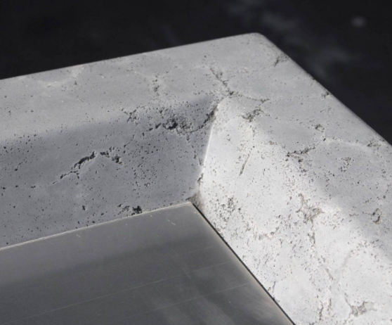 The Outdoor Plus Cabo Square Concrete Fire Pit.