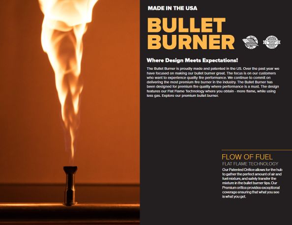 H-Bullet Burner - Brass / Stainless Steel by The Outdoor Plus.