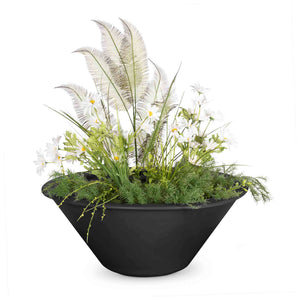 The Outdoor Plus Cazo Powder Coated Steel Planter Bowl.