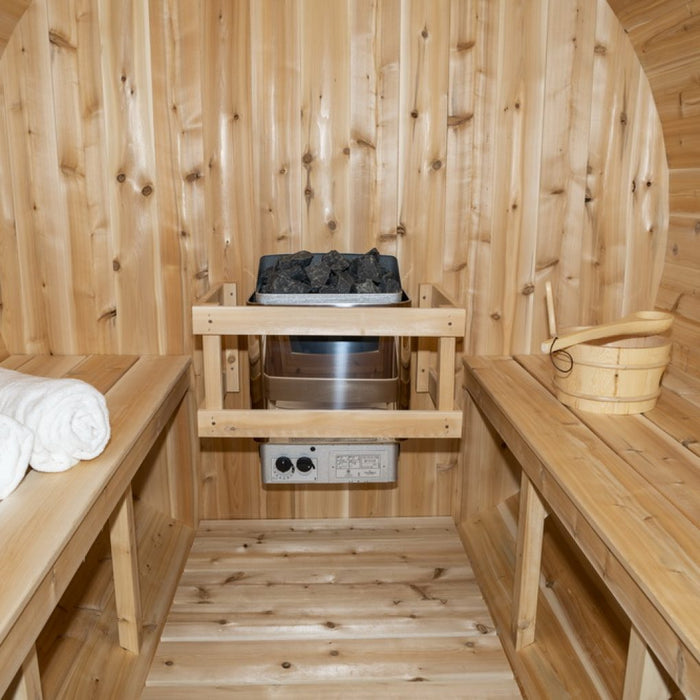 Dundalk Canadian Timber Tranquility Barrel Sauna CTC2345W