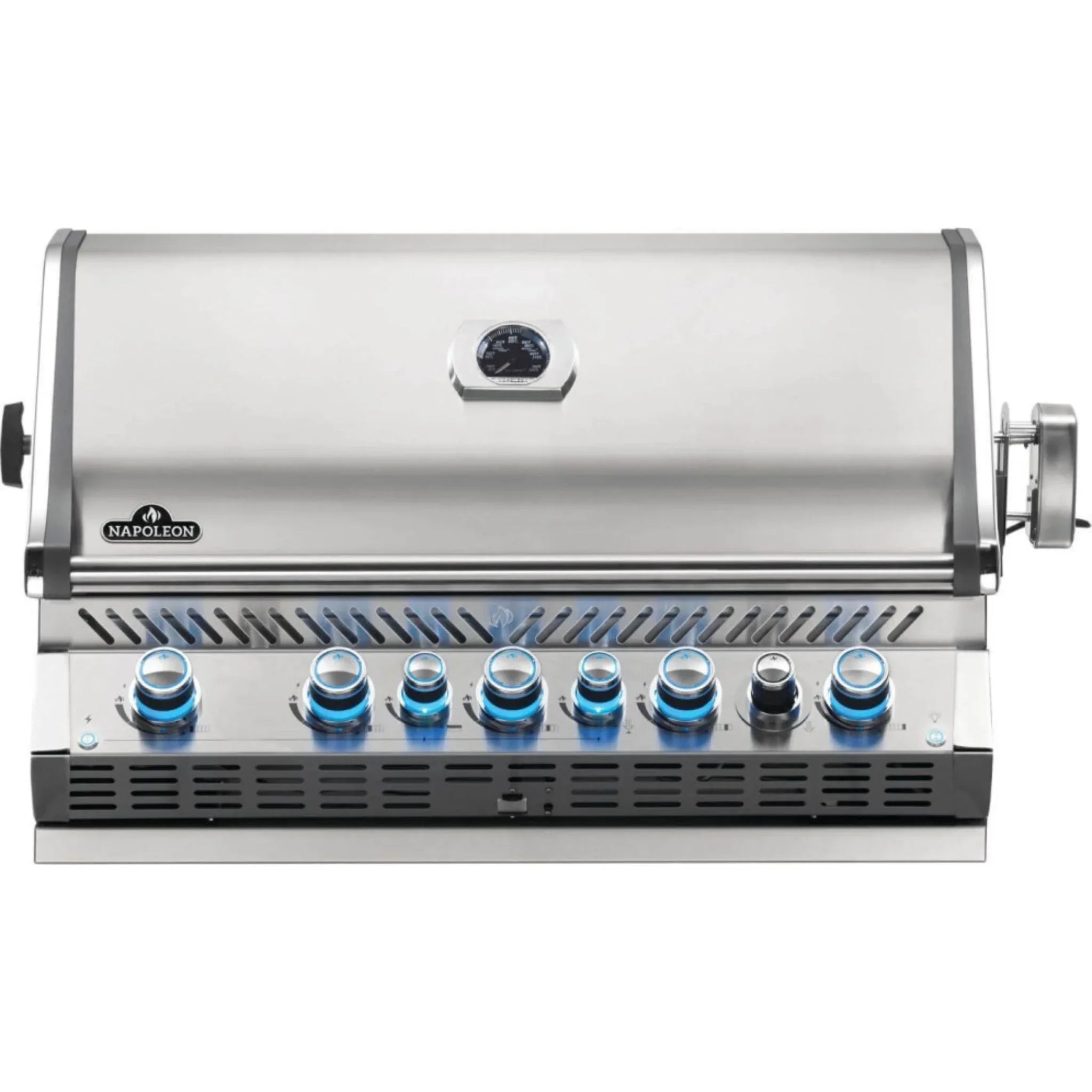 Napoleon Prestige PRO 665 Built-in Gas Grill w/ Infrared Rear Burner & Rotisserie Kit.