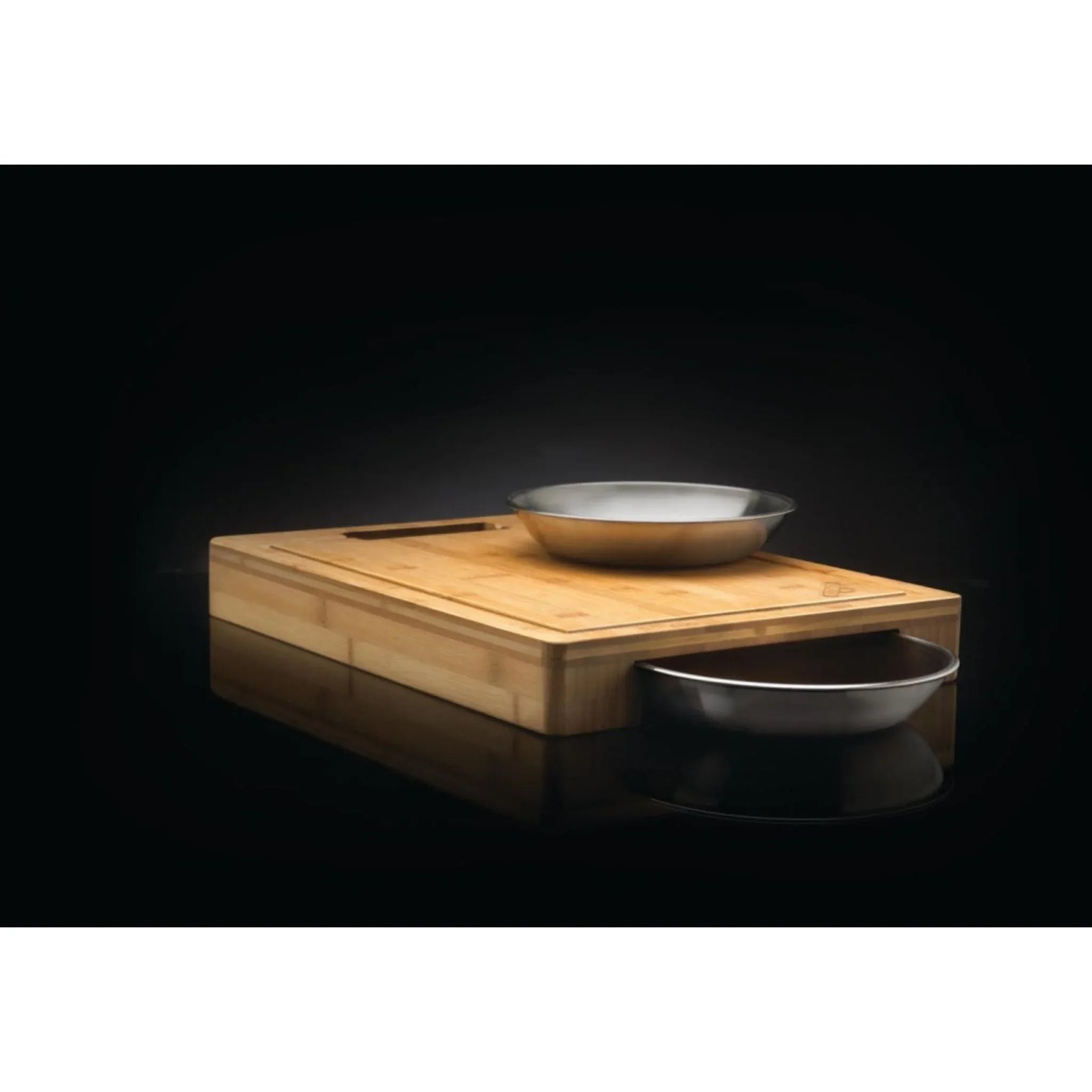 Napoleon 70012 Cutting Board with Stainless Steel Bowls.