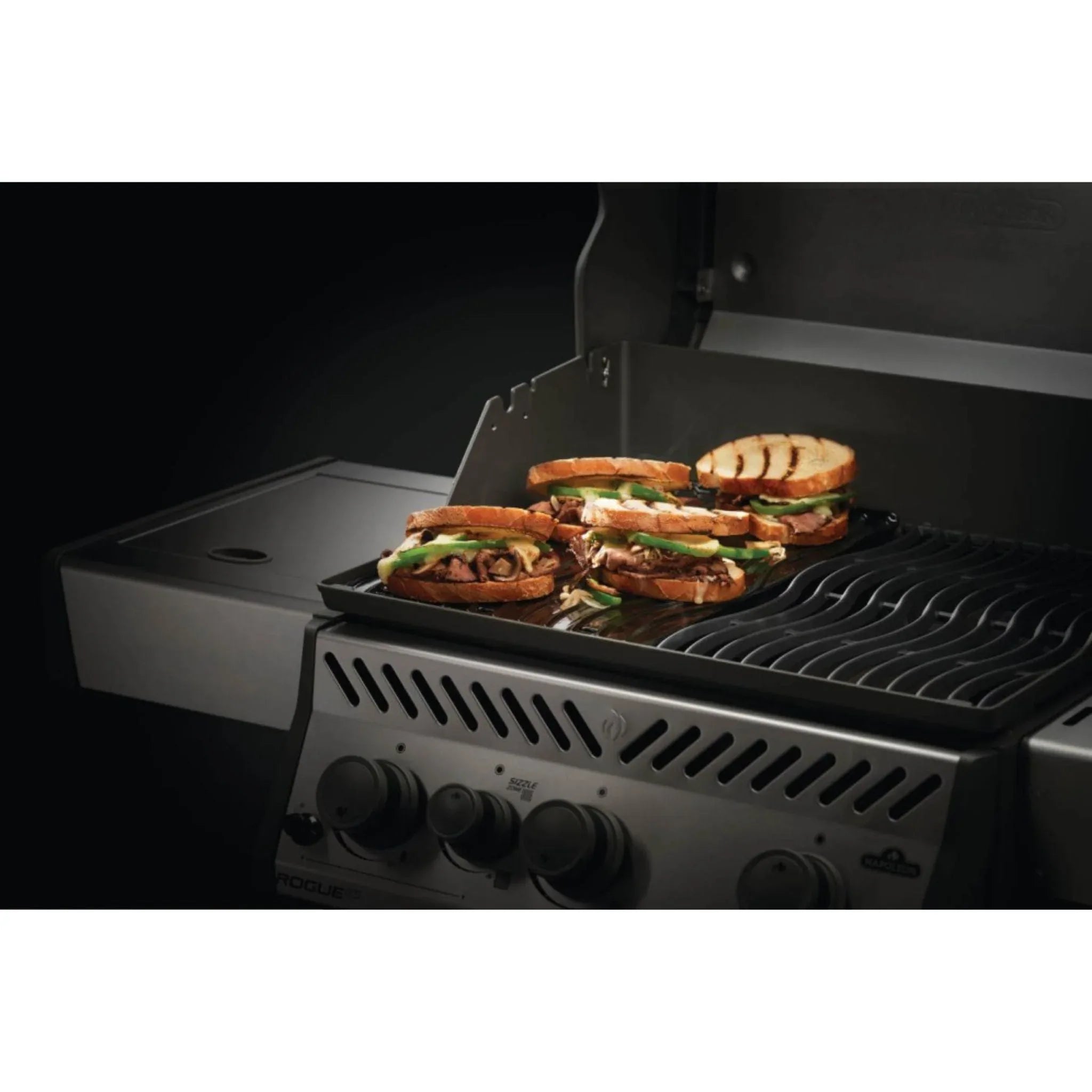 Napoleon 56426 2-Sided Porcelain-Enameled Cast Iron Griddle for Rogue 425, 525 & 625.