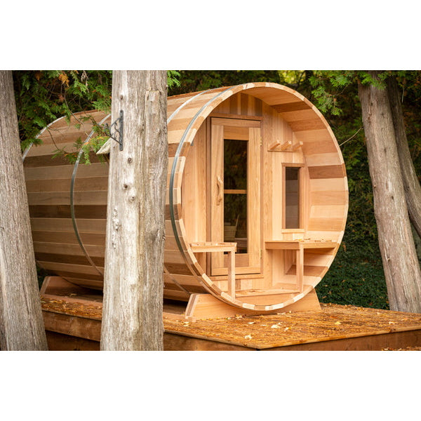 Dundalk Canadian Timber Tranquility Barrel Sauna CTC2345W